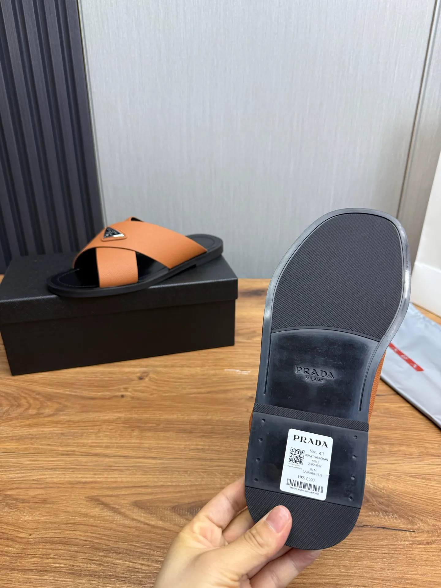 Factory price 340💰 ＰＲＡＤＡPrada - popular men's slippers hot sale 🔥 🩴Official website one to one production 38-45 sizes 45 46 🉑️Customized!